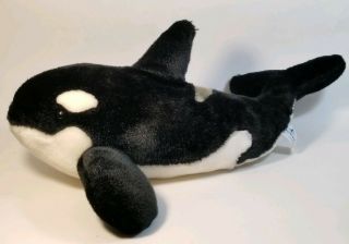 Sea World Orca Shamu Plush Stuffed Animal 17 Inch Busch Gardens,  Vgc