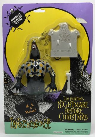 Vintage 1993 Hasbro Nightmare Before Christmas Werewolf Figure Disney Tim Burton