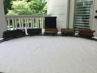 Marx Commodore Vanderbilt Wind - Up Train Set And Track