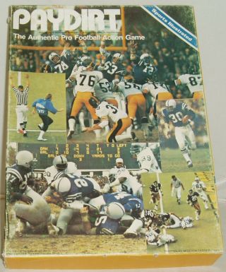 Paydirt 1979 Avalon Hill Sports Illustrated Football Board Game 100 Complete