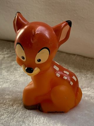 Fisher Price Little People Disney Baby Bambi Deer Figure 3” Cake Topper