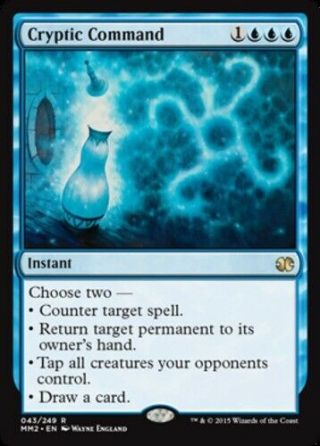 Mtg Magic Cards 4x X4 Nm -,  Cryptic Command - Foil Modern Masters 2017