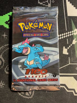 Pokemon 1st Edition Neo Genesis Booster Pack Factory