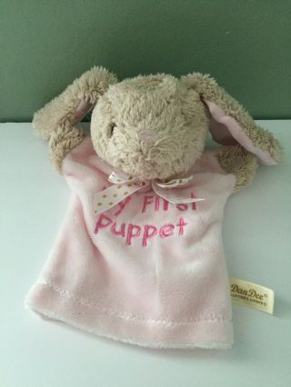 Dan Dee Collectors Choice My First Puppet Pink Bunny