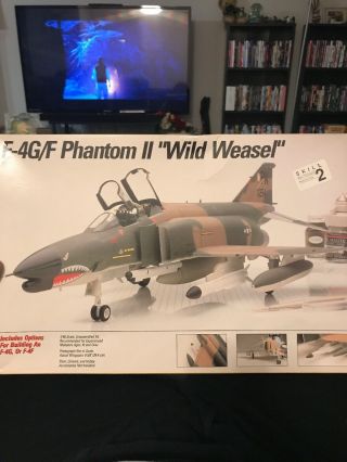 Testors F4g F Phantom Ii Wild Weasel Model Aircraft 1/48 Unassembled Kit 572
