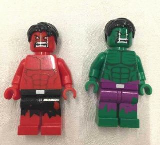 Custom Lego Minifig Hulk & Red Hulk By Christo7108
