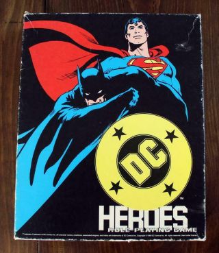 Dc Heroes Rpg Box 2nd Edition 1989 Mayfair Games Complete