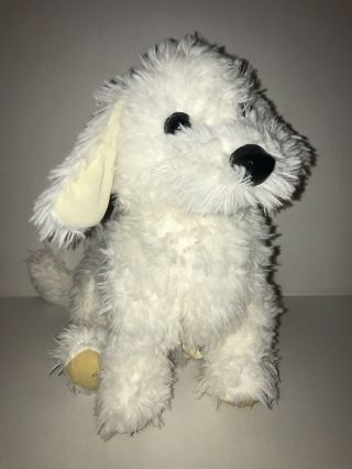14 " White Folkmanis Maltese Puppy Dog Plush Hand Puppet Stuffed Animal Toy