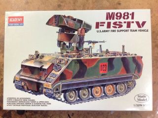 Khs - 1/35 Academy Model Kit 1361 M981 Fistv Us Army Fire Support Team Vehicle