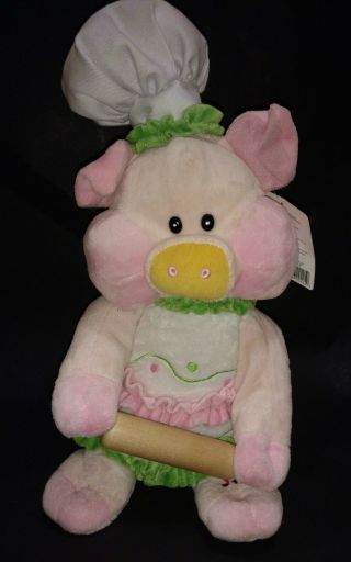 Cuddle Barn Baking Betty Pig Animated Plush Singing Toy How Sweet It Is Loved