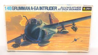 Fujimi 1/48 Grumman A - 6a Intruder Attack Bomber Navy Marine Plane Kit 5a10 - 1000