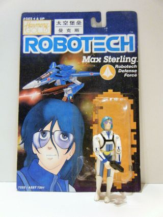 Harmony Gold Robotech Max Sterling 1985 Loose With Card Back