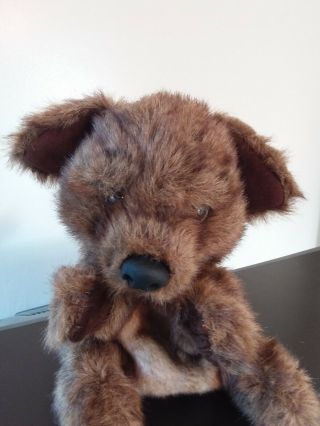 Folkmanis Small Sitting Dog Hand Puppet Brown Puppy 9 "