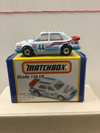 Matchbox Skoda 130lr Rally Car W/duckhams Logo In Promo Box