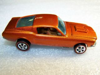 Vintage Hot Wheels Redline " Custom Mustang " Orange 67,  Sweet 16,  Look