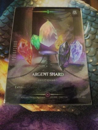 Argent Shard 0266/1000 Stamped Card Betrayal Argent Saga