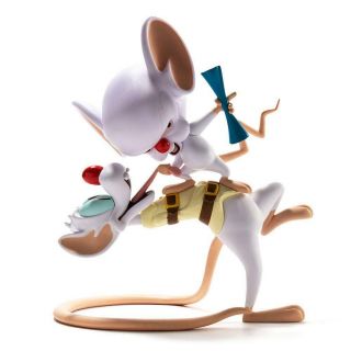 Pinky And The Brain 7.  5 " Vinyl Art Collectible Figure By Kidrobot X Animaniacs
