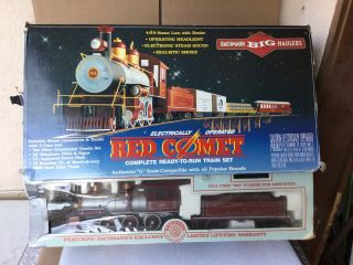 Bachmann Big Haulers G Scale Red Comet Train Set Tracks Atchison Topeka Santa Fe
