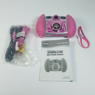 VTECH Kidizoom Camera Connect Pink Flowers With Case Children Kids Vacation 2