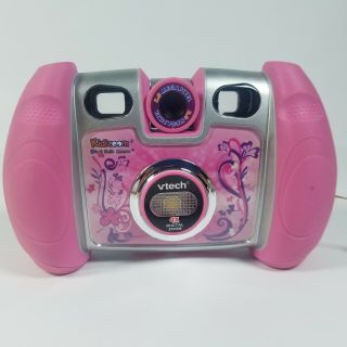 VTECH Kidizoom Camera Connect Pink Flowers With Case Children Kids Vacation 3