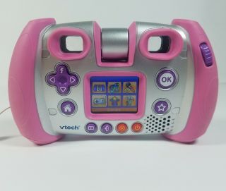 VTECH Kidizoom Camera Connect Pink Flowers With Case Children Kids Vacation 4
