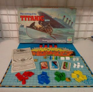 Vintage 1976 Ideal Titanic Board Game 99.  9 Complete Missing One Figurine