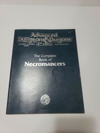 The Complete Book Of Necromancers Ad&d 2nd Ed Dm Rules Supplement - Tsr