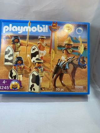 Playmobil 4245 Egyptian Horse,  Soldiers Bows Egypt Retired Set Complete