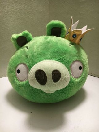 Angry Birds - King Pig - 8 " Plush - Gold Crown - No Sound