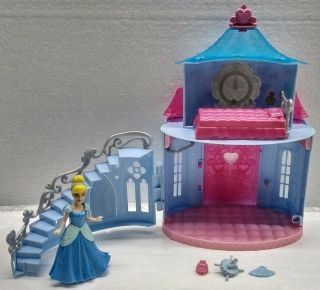 Disney Princess Little Kingdom Magiclip Cinderella Figurine & Royal Playset Toy