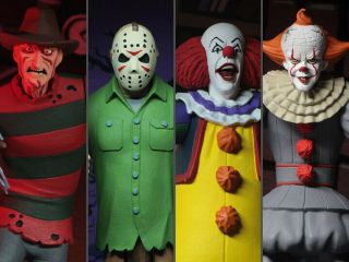 Neca Toony Terrors Series 1 Action Figures Complete Set Of 4 Pennywise Jason