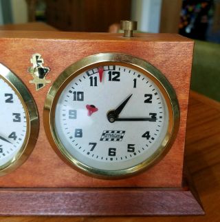 APF von Rolland Double Clock Chess Timer Made in Germany Vtg 3