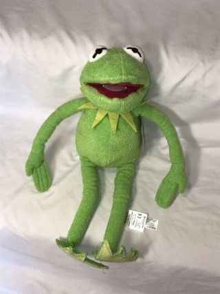 Disney Store Muppets 17” Plush Kermit The Frog Stuffed Animal Toy
