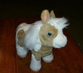 Hasbro Fur Real Friends Brown/white Interactive Baby Butterscotch Pony Horse