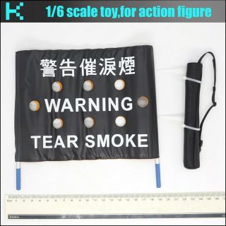 L63 - 03 1/6 Scale Action Figure Zcwo Hk Police Ptu - The Warning Flags