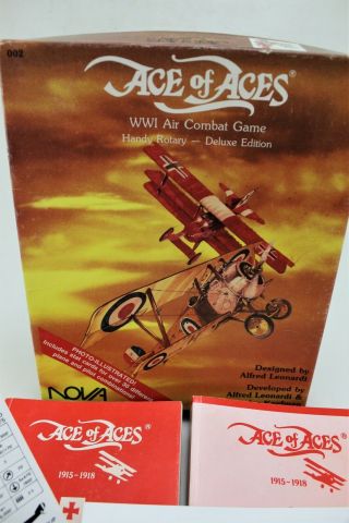 Ace Of Aces Ww1 Air Combat Game.  Handy Rotary - Deluxe Edition.  Copyright 1986