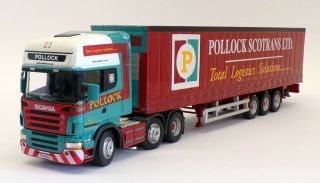 Cararama 1/50 Scale 569 - Scania Truck & Trailer - Pollock Scotrans