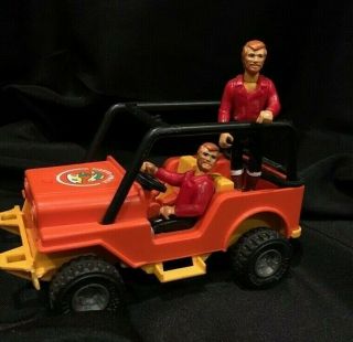 1977 Fisher Price Adventure People Jeep And Figures Mountain Climber 351 307