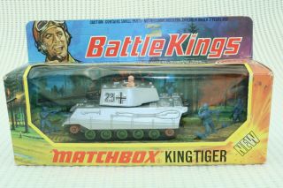 Matchbox Lesney Battlekings No K - 104 King Tiger Tank - Made In England - Boxed