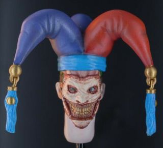 Sq - Jkh - Ht: Custom Painted 52 Joker Head With Hat For Mezco Joker (no Figure)
