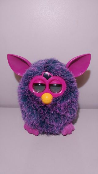 Hasbro Furby Boom Pink Purple/blue Talking Interactive Pet Toy 2012