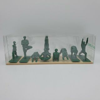 Yoga Joes - Green Army Men Toys Non - Violent Comes With 9 Figures In Yoga Poses