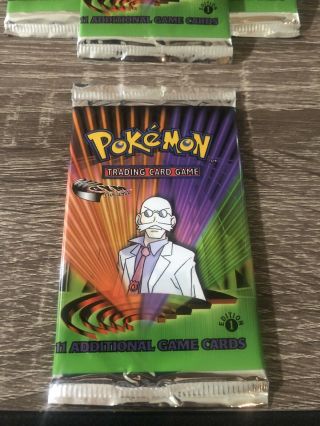 1st Edition Pokemon Gym Challenge Booster Pack (1) Unweighed Factory