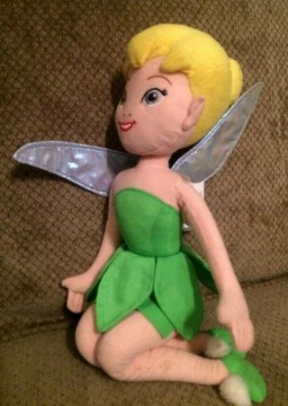 Disney Plush Tinkerbell Peter Pan Movie Stuffed Animal Fairy