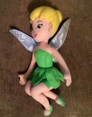 Disney Plush Tinkerbell Peter Pan Movie Stuffed Animal Fairy 2
