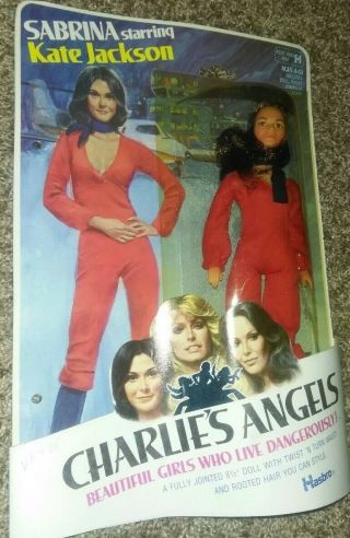 ON CARD - 1970 ' s Charlie ' s Angels Kate Jackson as SABRINA Figure Doll 2