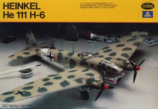 Testors Italeri 1:72 Heinkel He - 111 He111 H - 6 Plastic Aircraft Model Kit 866u