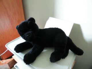 Plush Black Cat 17 - Inch Laying Down Stuffed Animal No Tags
