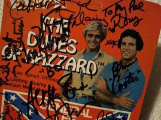 Dukes Of Hazzard 1981 ERTL General Lee Signed by 6 cast members 2