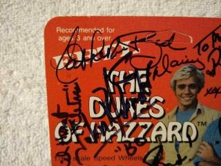 Dukes Of Hazzard 1981 ERTL General Lee Signed by 6 cast members 4